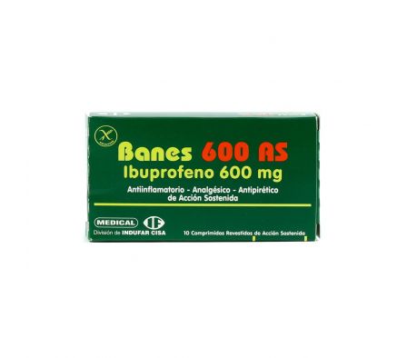 BANES 600 MG. A.S. CJ X 10 COMP. REC.