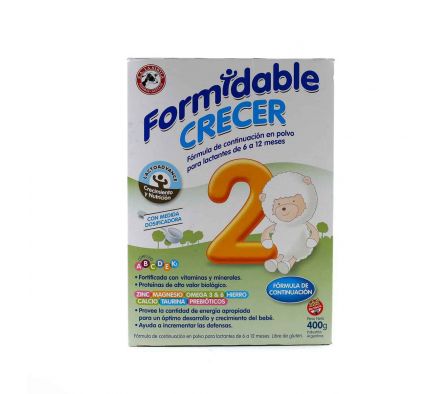 FORMIDABLE CRECER 2 CARTON CJ X 400 GR.