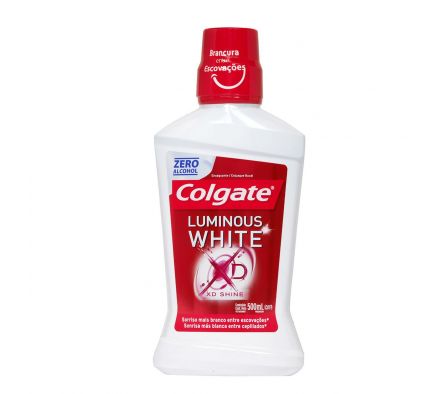 Colgate luminous white enjuague bucal fr.500 ml.*|