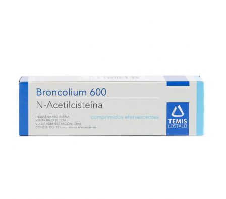 BRONCOLIUM 600 MG. EFERVESC. CJ X 12 COMP.
