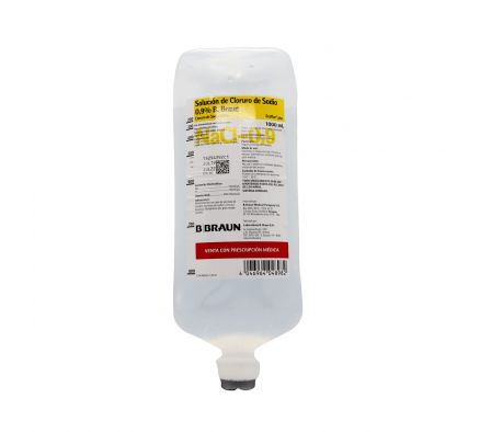 SUERO FISIOL. 0, 9% ECOFLAC B.BRAUN FR. X 1000 ML.