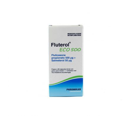 FLUTEROL ECO 500 MG. PVO.INHAL. ORAL FR. X 60 CÁPS.