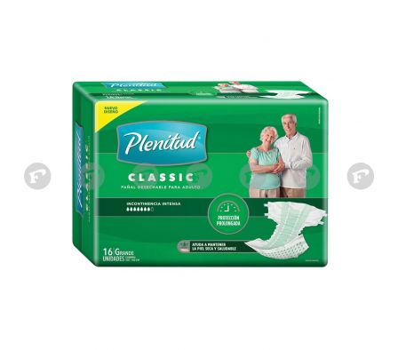 Plenitud pañal adultos classic g paq.16 unid../.