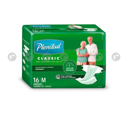 Plenitud pañal adultos classic m paq.16 unid../.