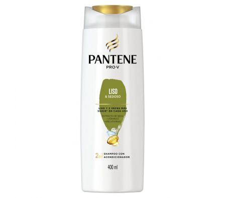 Pantene liso y sedoso 2en1 shampoo/acondicionad fr.400 ml.