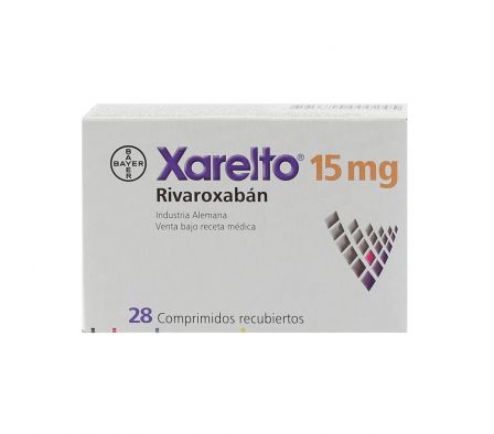 XARELTO 15 MG. CJ X 28 COMP. REC.