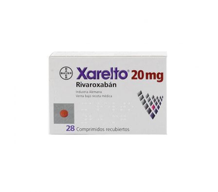 XARELTO 20 MG. CJ X 28 COMP. REC.