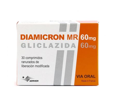 DIAMICRON MR 60 MG. CJ X 30 COMP.