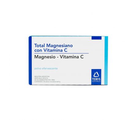TOTAL MAGNES. CON VITAMINA C PVO. EFERV. CJ X 30 SOBRES