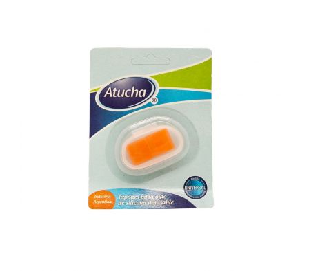 Atucha Tapones para Oído de Slicona - Estuch de 1 par