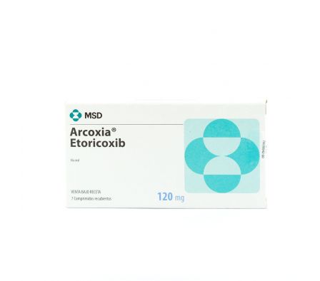ARCOXIA 120 MG. CJ X 7 COMP. REC.