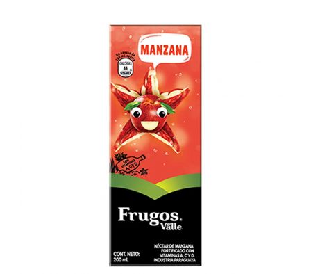 FRUGOS JUGO DE MANZANA DE 200 ML UNID.