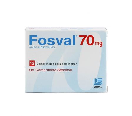 FOSVAL 70 MG. CJ X 12 COMP.