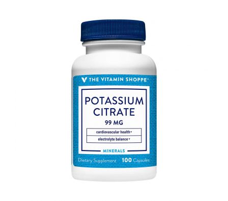 POTASSIUM CITRATE 99 MG. VIT. SHOPPE FR. X 100 CAPS.