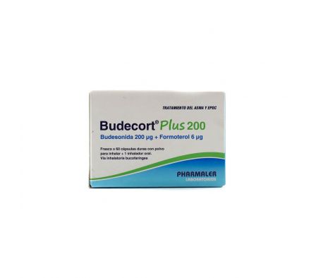 BUDECORT PLUS 200 INHAL. ORAL CJ X 60 CÁPS.