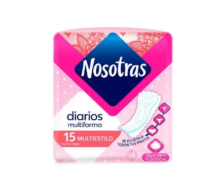 Nosotras protectores diarios natural paq.15 unid.