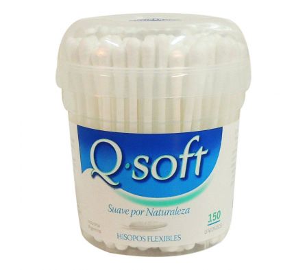 Q Soft cotonetes flexibles antigermen unid.150