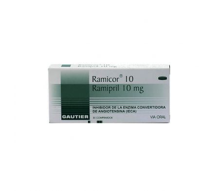 RAMICOR 10 (RAMIPRIL 10 MG.) GAUTIER CJ X 30 COMP. REC.