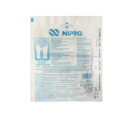 GUANTE ESTERIL Nº 6½ NIPRO SOBRE X 1 PAR