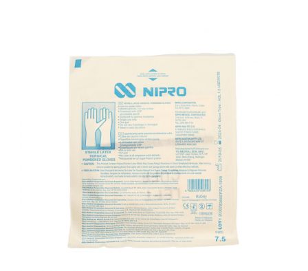 GUANTE ESTERIL Nº 7 1/2  NIPRO SOBRE X 1 PAR
