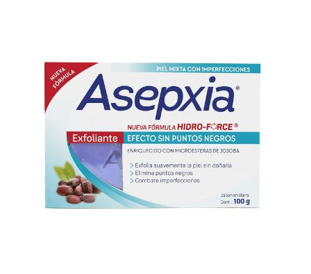Asepxia exfoliante actiacnil jabon en barra x100 grs