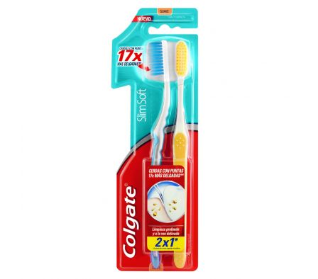 Colgate slim soft cepillo suave 2x1 blister2 unid.-|*|