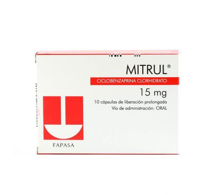 MITRUL 15 MG. CJ X 10 CÁPS.