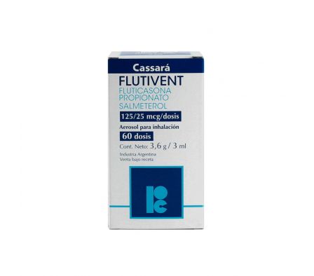 FLUTIVENT CASSARA 125 / 25 MCG. AEROSOL FR. X 60 DOSIS