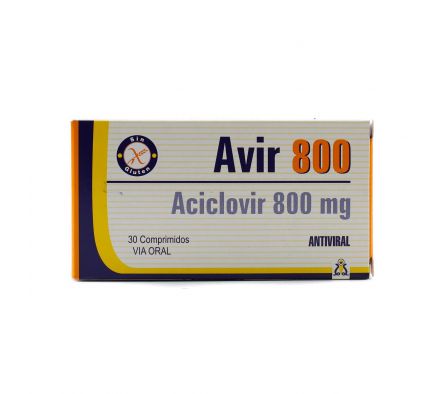 AVIR 800 MG. CJ X 30 COMP.