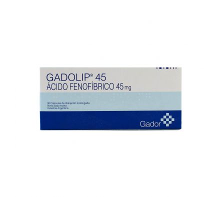 GADOLIP 45 MG L.P. CJ X 30 CÁPS.