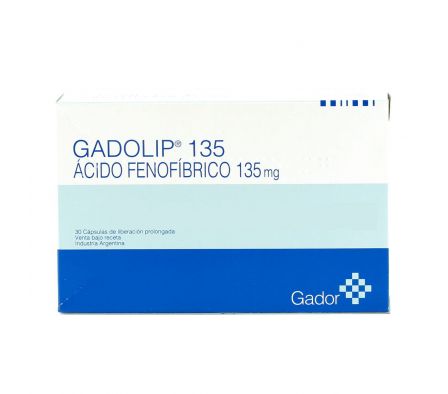 GADOLIP 135 MG L.P. CJ X 30 CÁPS.