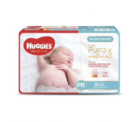Huggies pañal active 100 dias prematuro max paq.30 unid.