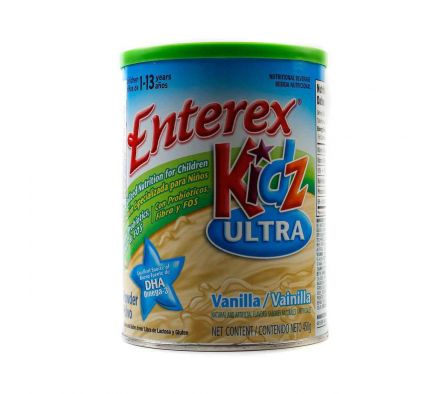 ENTEREX KIDZ ULTRA VAINILLA POLVO LATA X 450 GR.