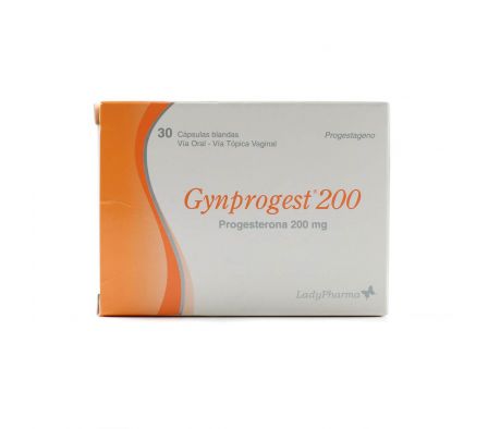 GYNPROGEST 200 MG. V.O  V.TOP. VAG. CJ X 30 CÁPS. BLANDAS