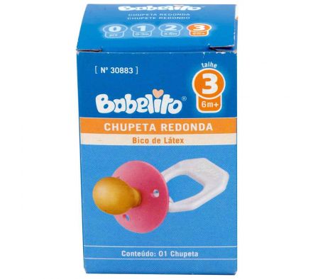 Babelito chupete red.n°3 s/tapa rosa cj1 unid. ./.