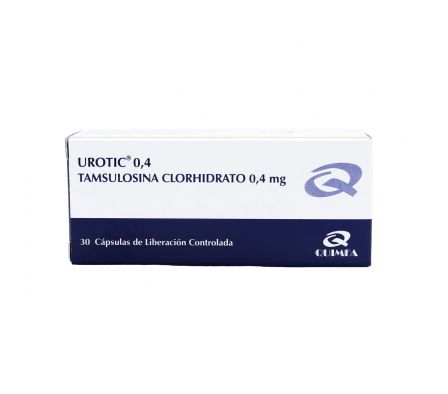 UROTIC 0,4 MG. CJ X 30 CÁPS.