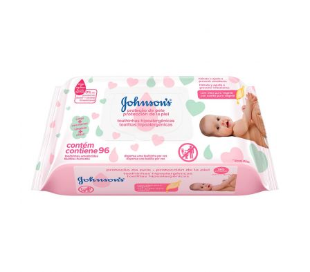 Johnsons toallas humedas extra cuidado paq.96 unid
