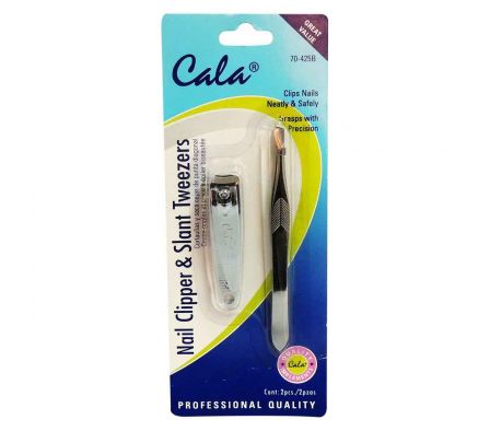 Cala corta uña + pinza de cejas kit1