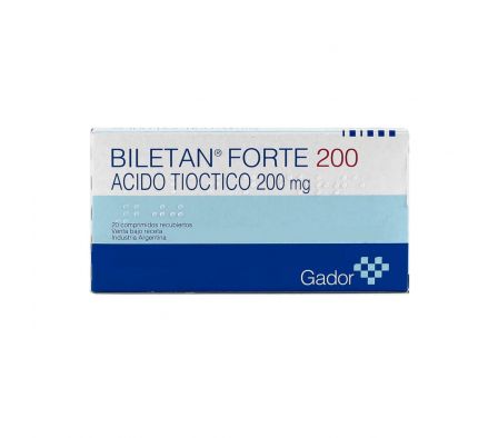 BILETAN FORTE 200 MG. CJ X 20 COMP. REC.