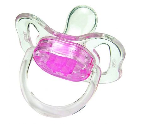 Kuka chupete cristal color orto n°1 rosa blister1 unid.