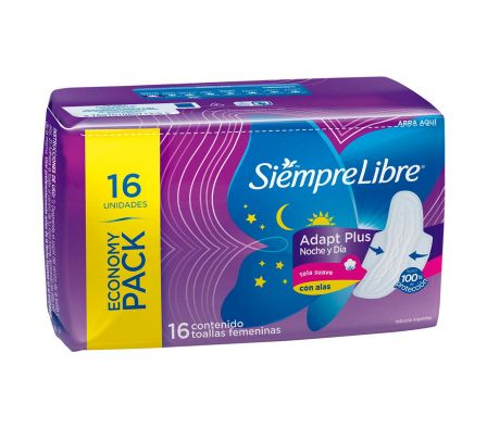 Siempre Libre toalla fem maxsuave noct c/a paq.16 unid.