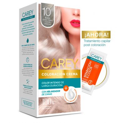 Carey tintura extra claro ceniza  kit nº10