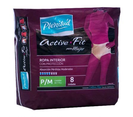 Plenitud ropa interior active mujer peq med. paq.8 unid.