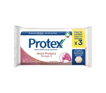 Protex jabon omega 90 gr  x 3 unid.