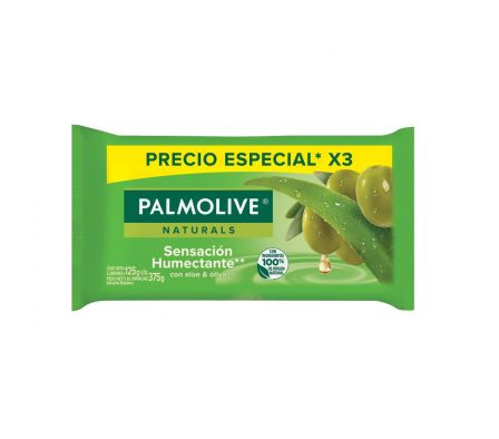 PALMOLIVE JABON OLIVO & ALOE X 3 UNID. X 125 GR.