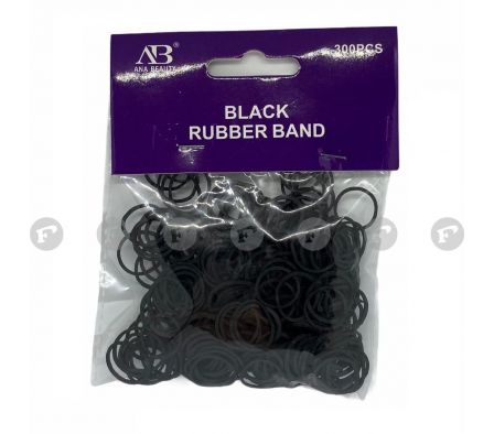 Ab gomita de silicona negras paq.