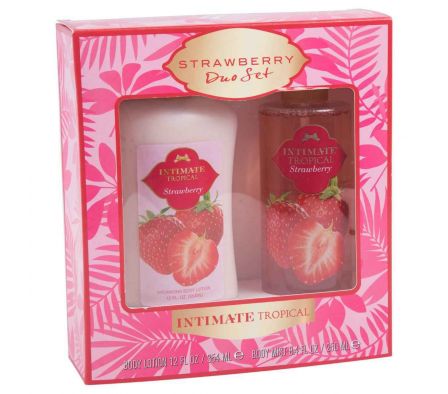 Intimate tropical strawerry body splash + body loc est