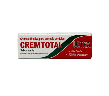 Cremtotal ultra menta crema adhesiva p/protesis pomo20 gr.