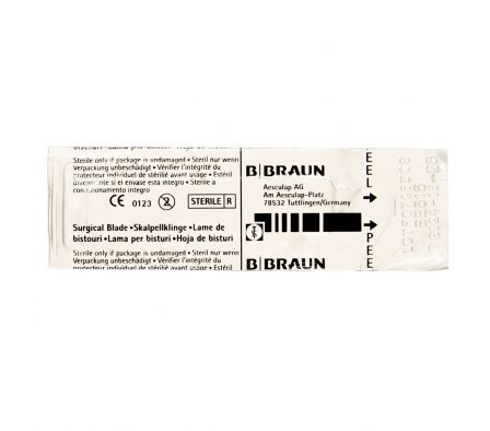 HOJA DE BISTURI Nº 15 (B. BRAUN) UNID.