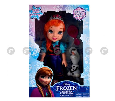FROZEN ANNA OJOS DE CRISTAL MUÑECA 35CM R1538-1 UNID.